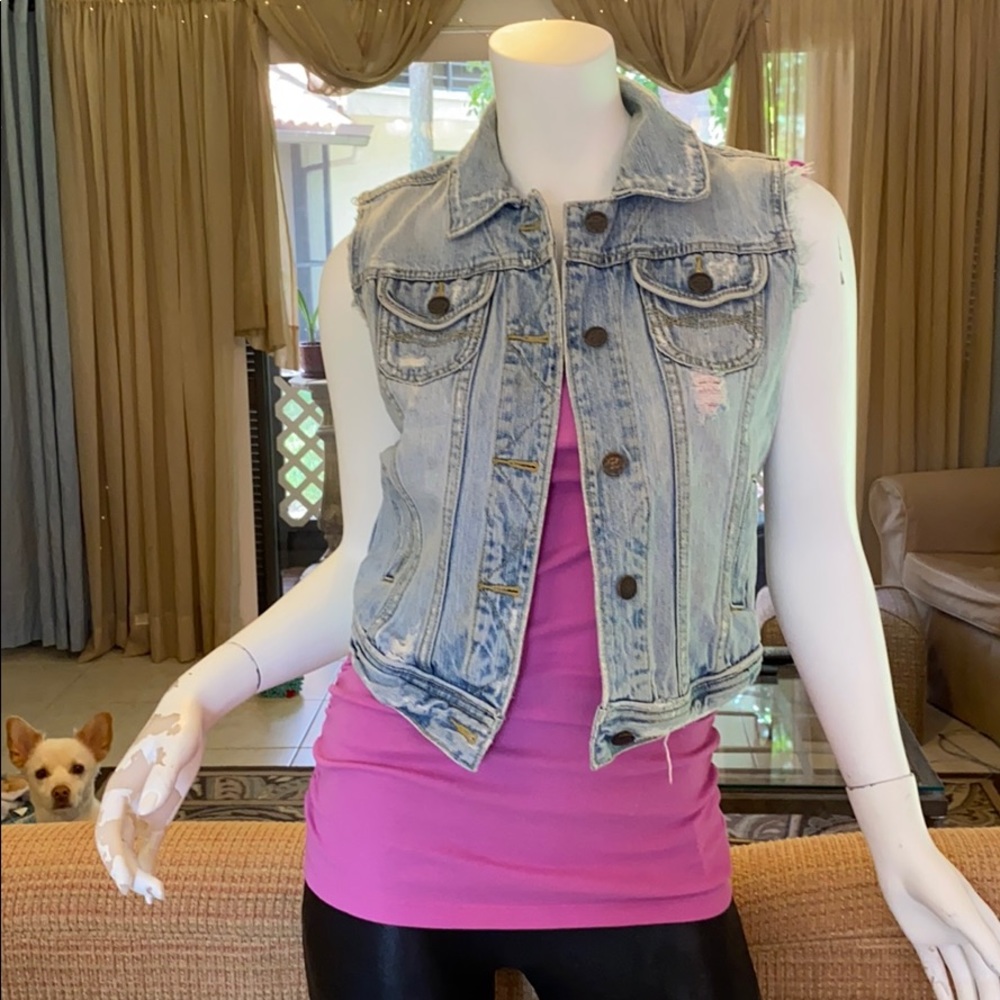 Abercrombie and Fitch denim vest